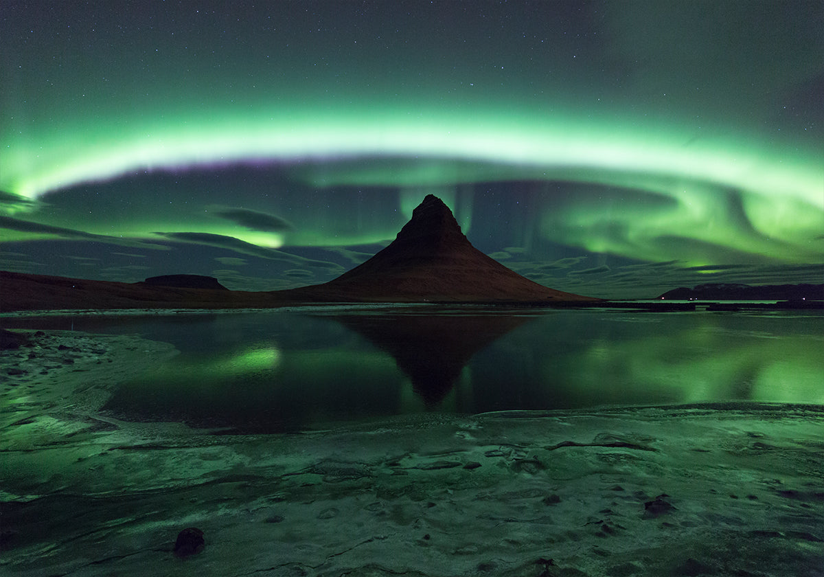 Kirkjufell Aurora Plakat