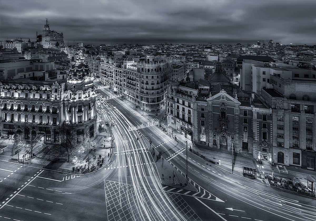 Madrid City Lights Plakat