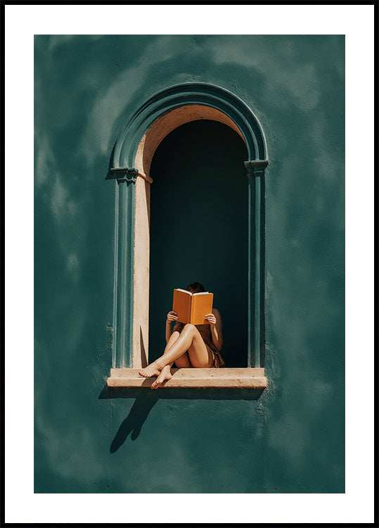 Window Reading Escape Plakat