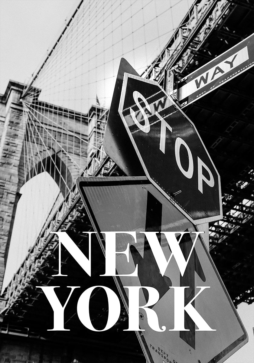 NYC Brooklyn Bridge Plakat