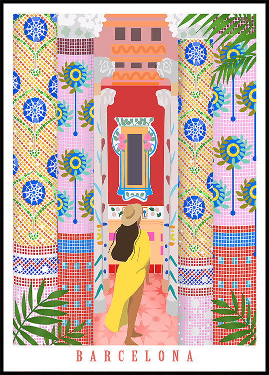 Barcelona Architecture Plakat