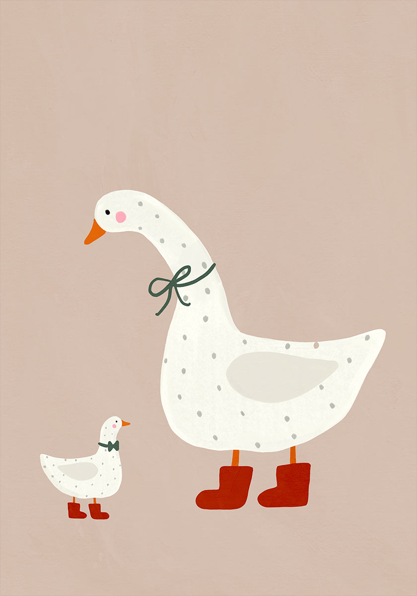 Goose and Gosling Plakat