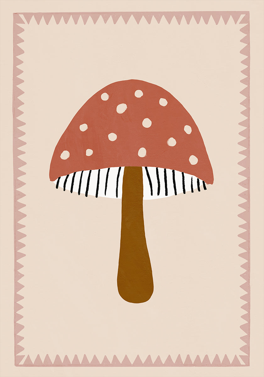Cute Toadstool Plakat