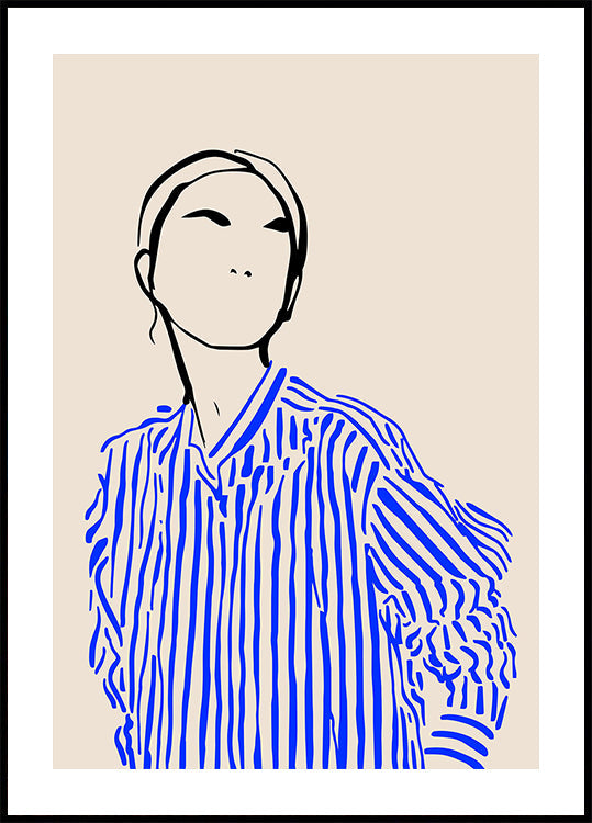 Greywork.Studio | Erato in Blue Plakat