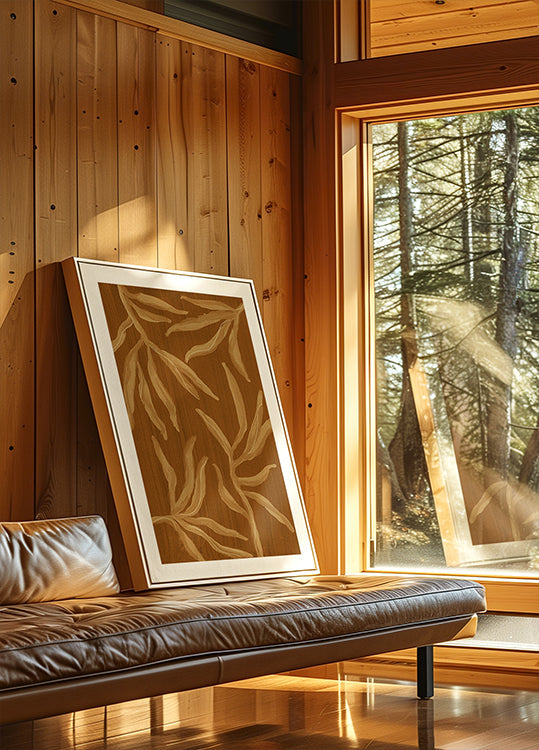 Ghost Fern 2 Sepia Plakat