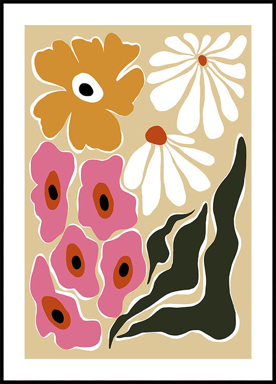 70's Retro garden Plakat
