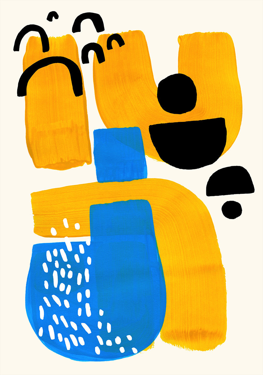 Bold Abstract Shapes Plakat