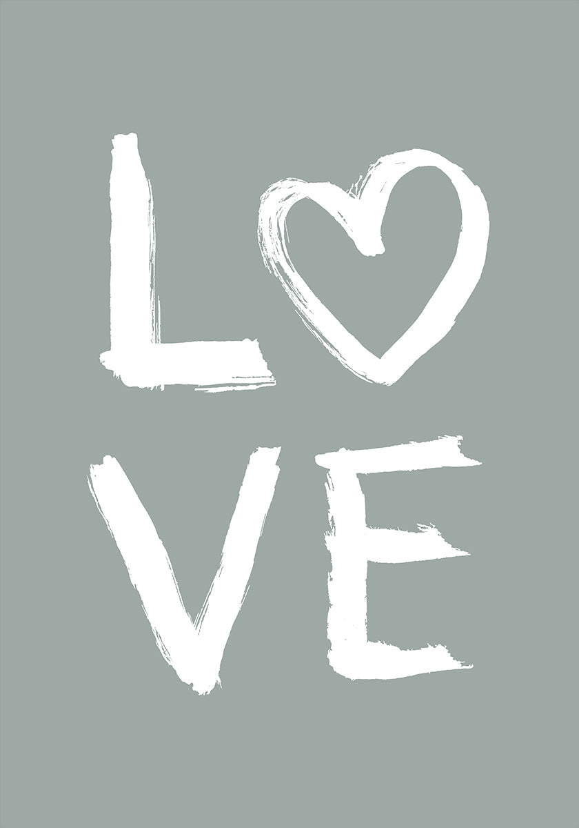 LOVE Toothy Green Plakat