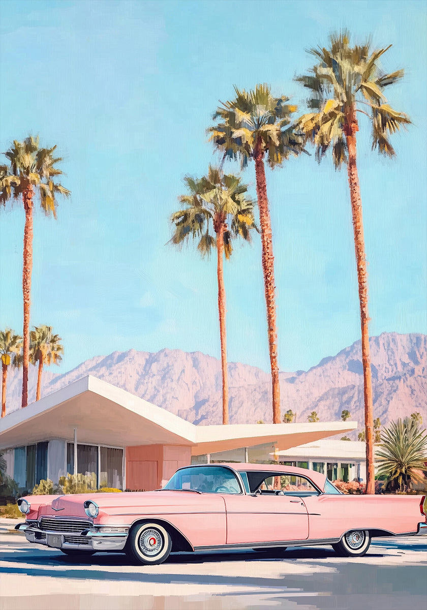 California Vintage Car Plakat