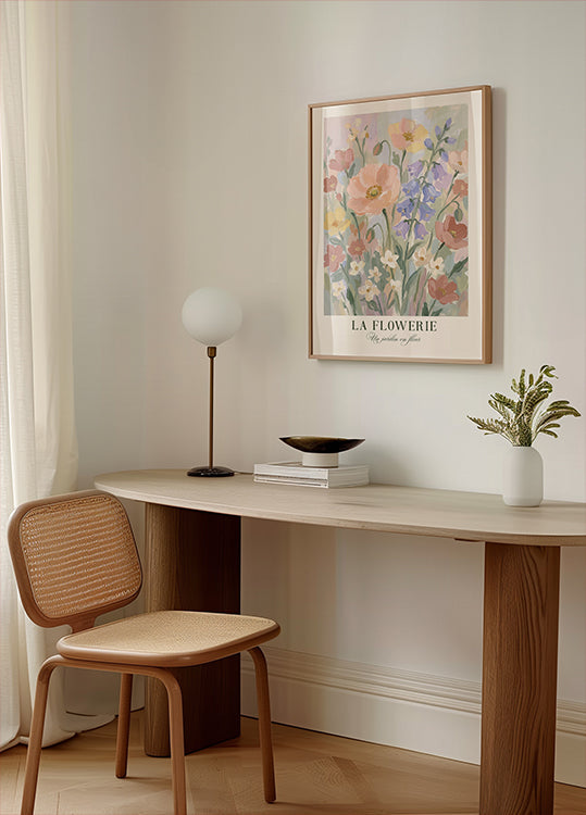 Un jardin en fleur Plakat