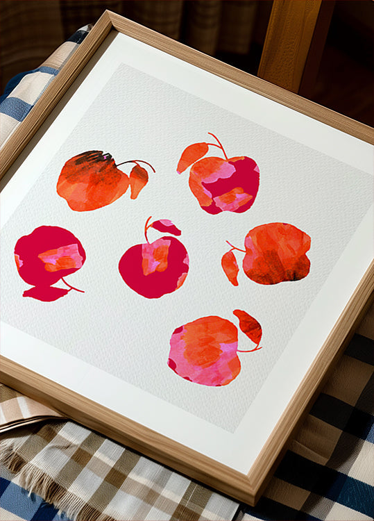 Apple Chiffon Pink Orange Plakat