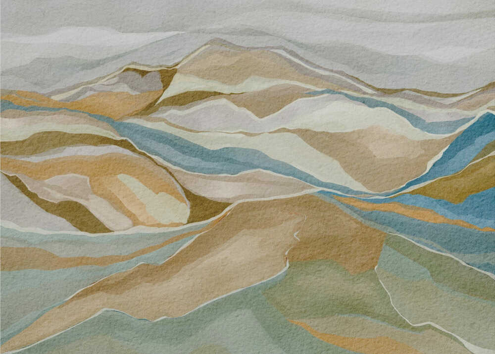 mountain range Plakat