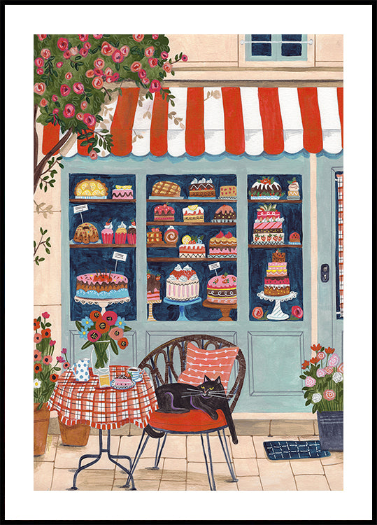 Bakery Cat Cafe Plakat