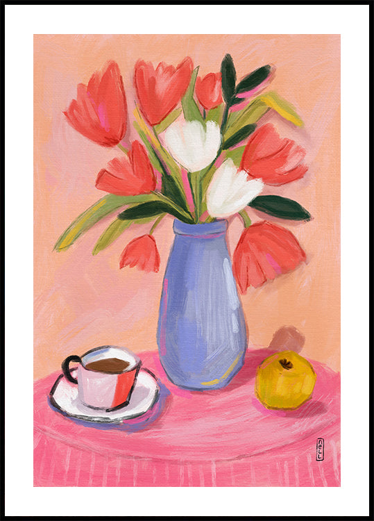 Coffee and Flowers Plakat