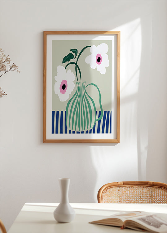 Floral Pottery Delight Plakat