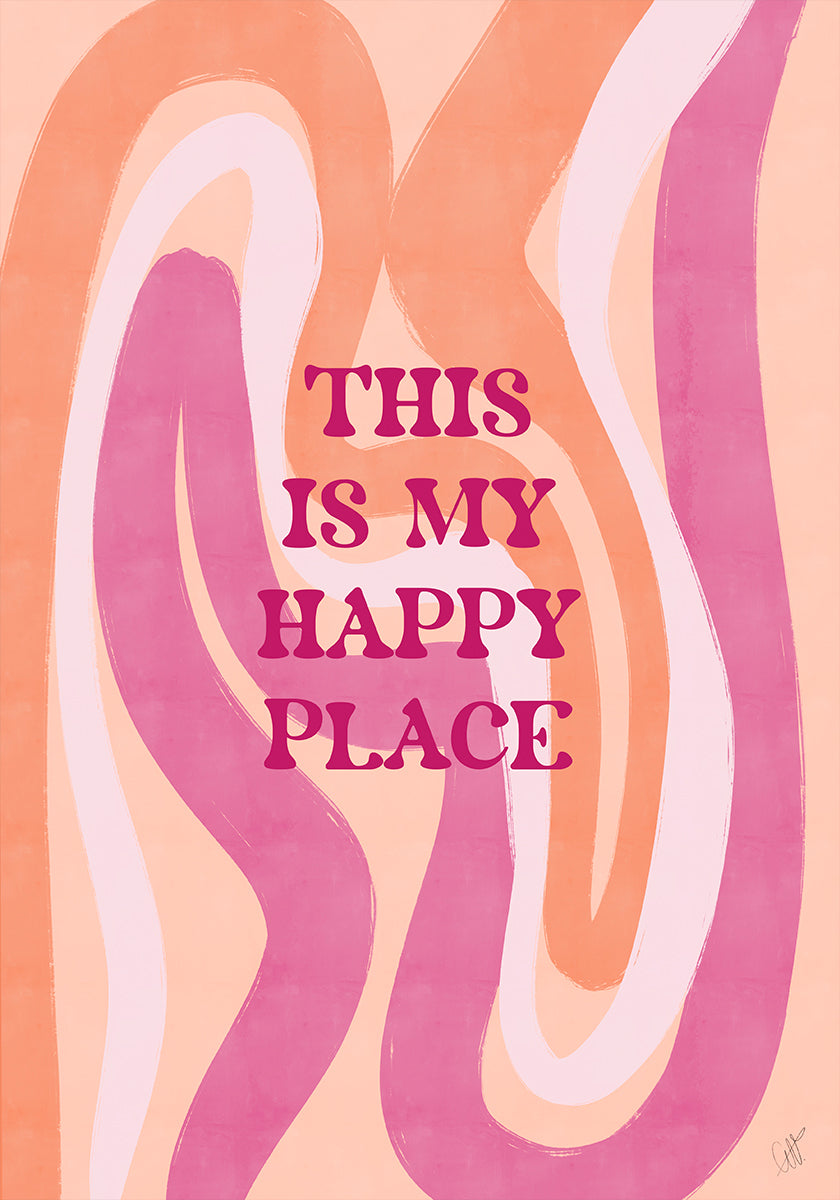 Peach'Pink Explosion No. 4 Plakat