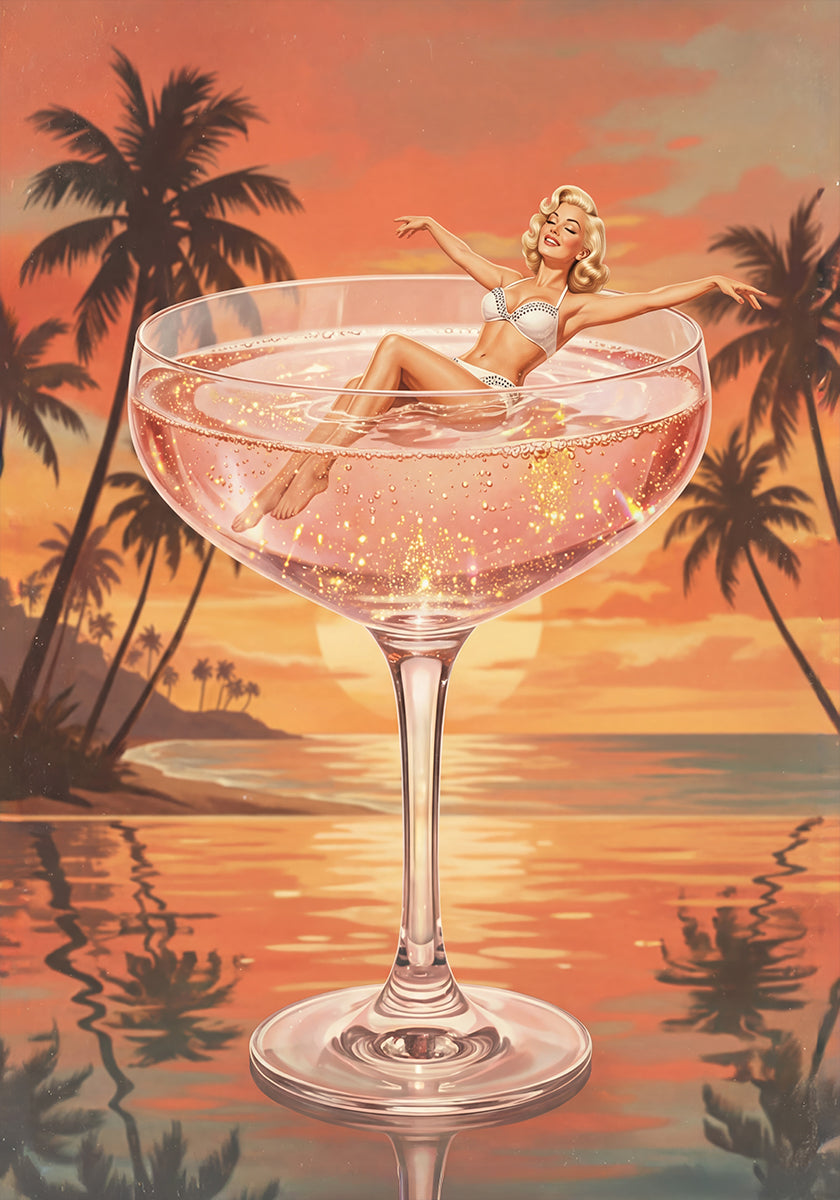 Cocktail Spa Plakat