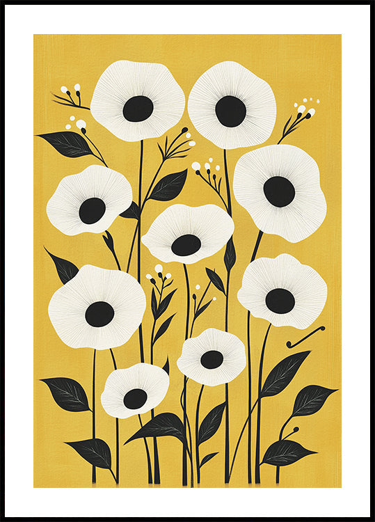 Abstract Wildflowers Plakat