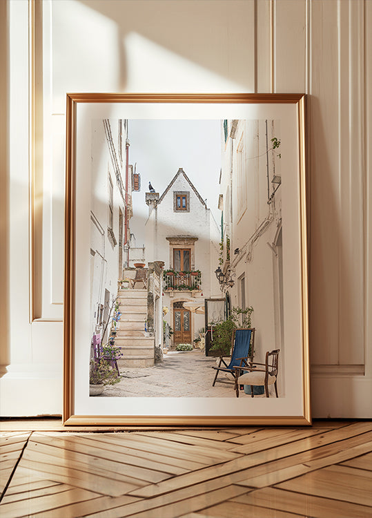 Alley in Locorotondo, Italy Plakat