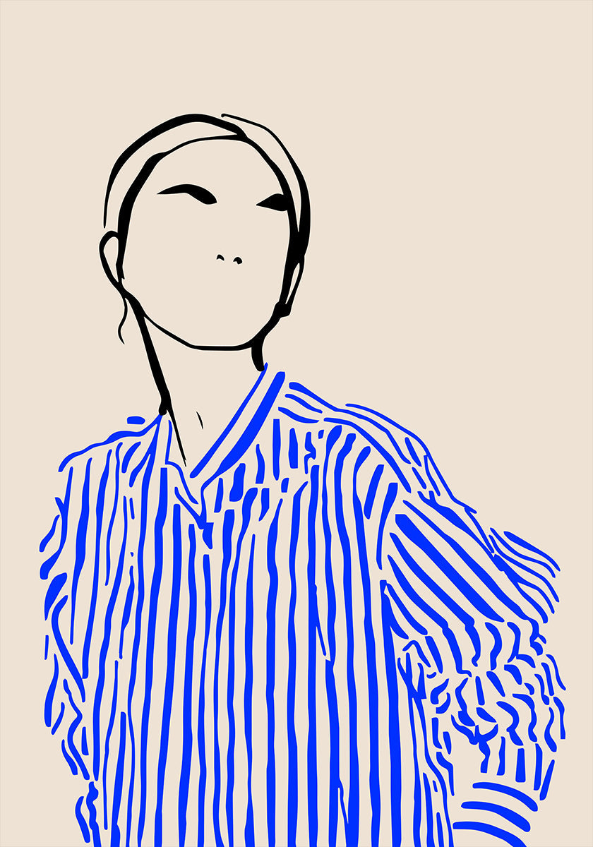 Greywork.Studio | Erato in Blue Plakat