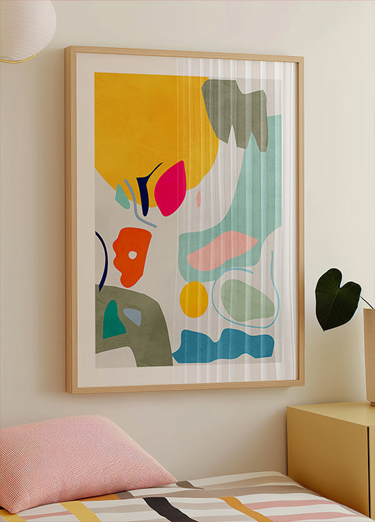 Landscape inspired cut out Plakat