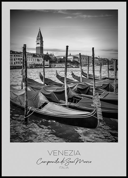 In focus: VENICE Grand Canal and St Mark's Campanile Plakat