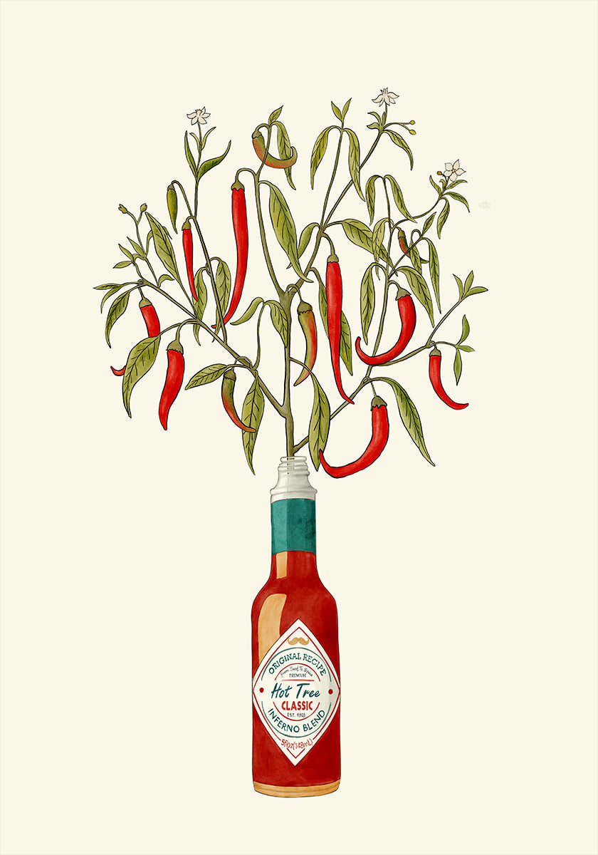 Chili Pepper Plant Plakat