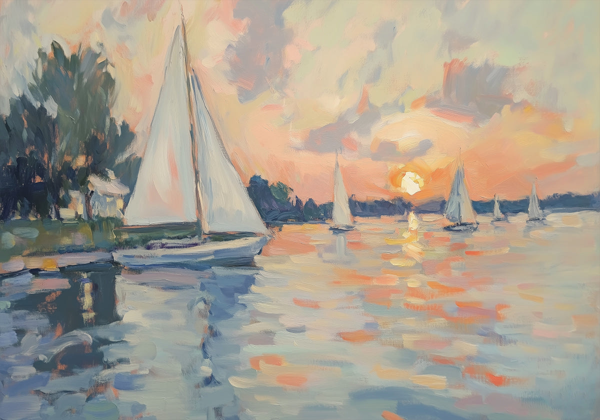 Sea Sailboats Plakat