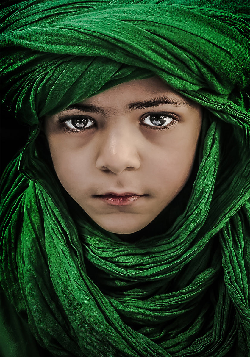 Green Boy Poster