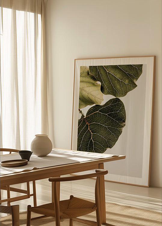 Leaf Veins Symphony Plakat