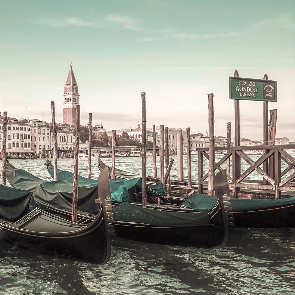 VENICE Grand Canal and Gondolas | urban vintage style Plakat