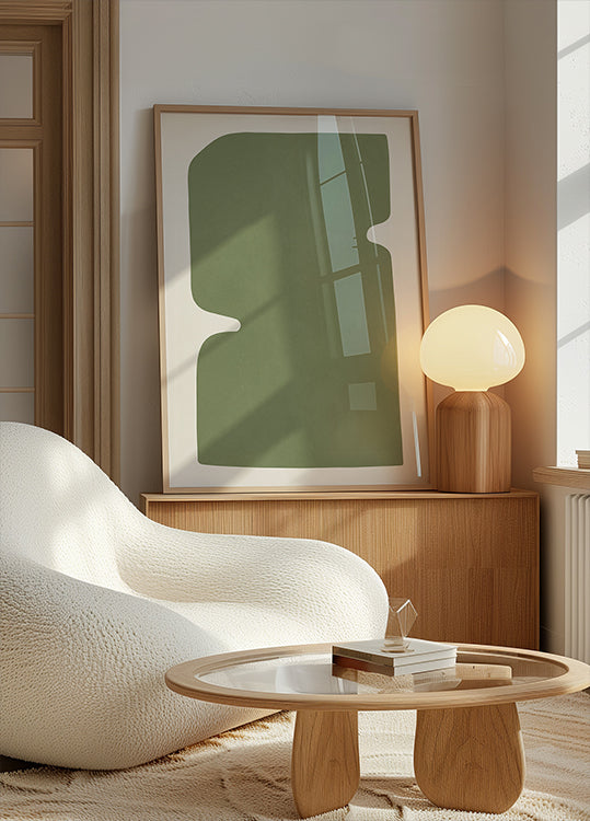 Olive Silhouette Plakat