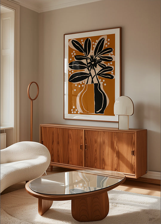 Ochre still life no6 Plakat