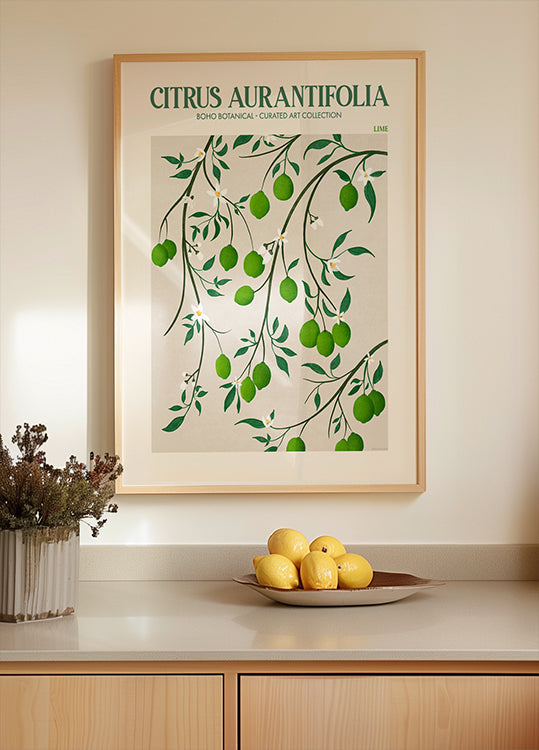 Botanical Lime Bliss Plakat