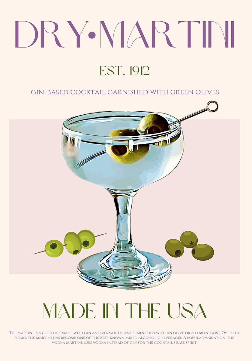 Classic Martini Charm Plakat