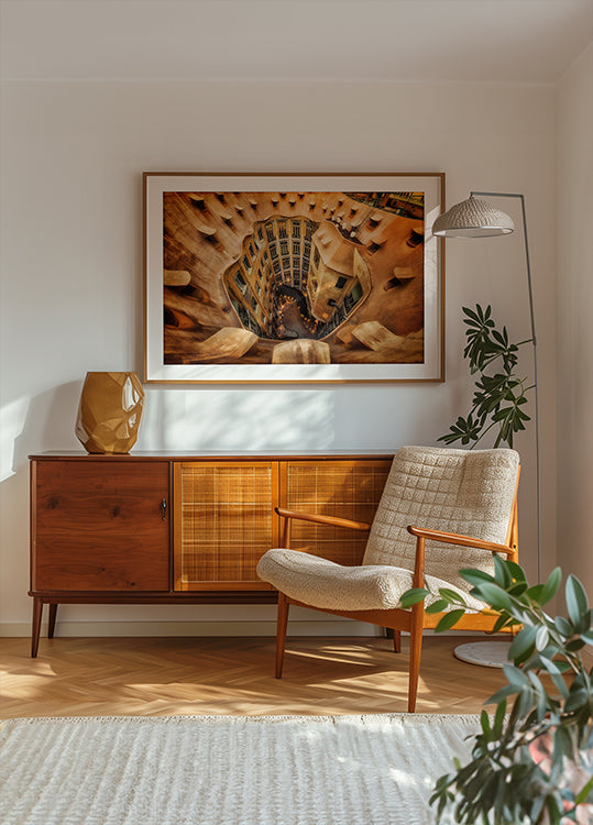 Casa Milà, La Pedrera, Barcelona. Plakat