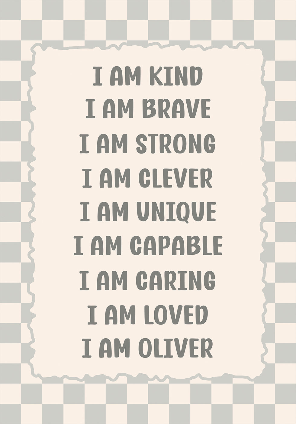 C Personalized Print Plakat