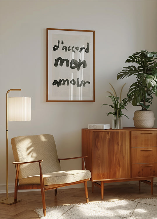 D'accord Mon Amour Plakat