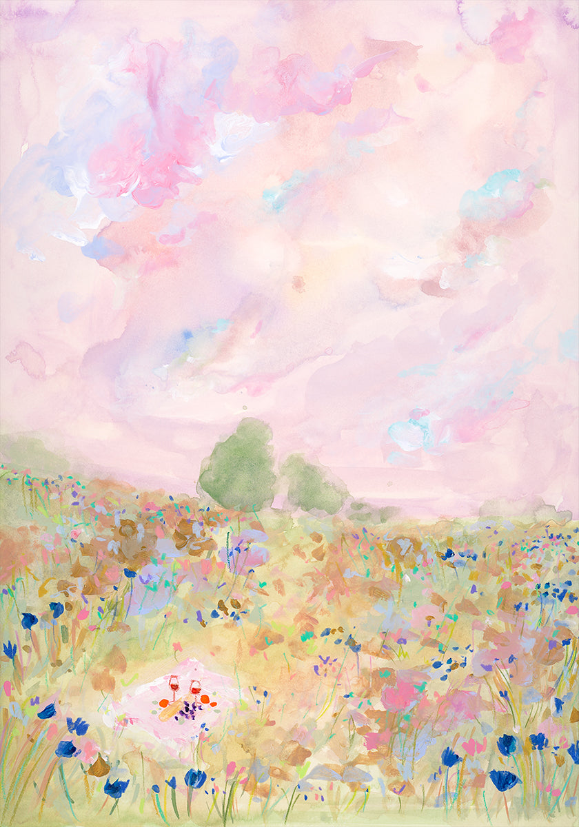 Pastel Meadow Bliss Plakat