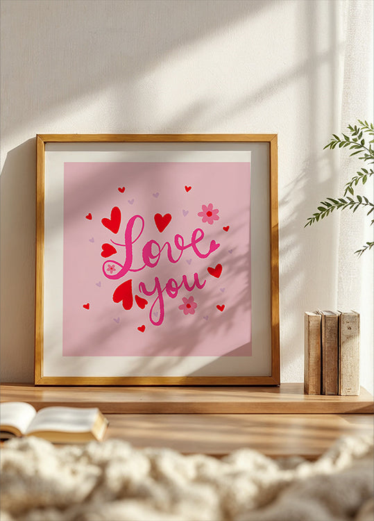 Hearts and Love Plakat
