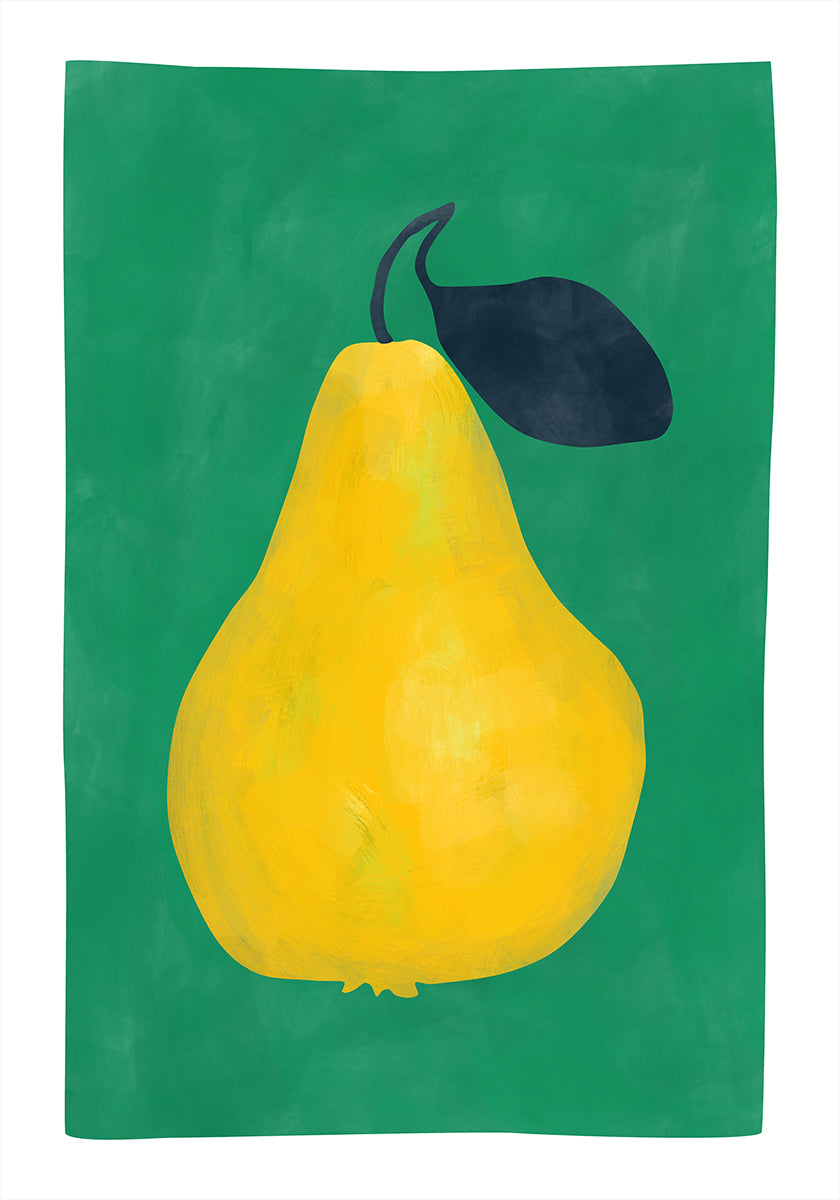 Minimalist Yellow Pear Plakat