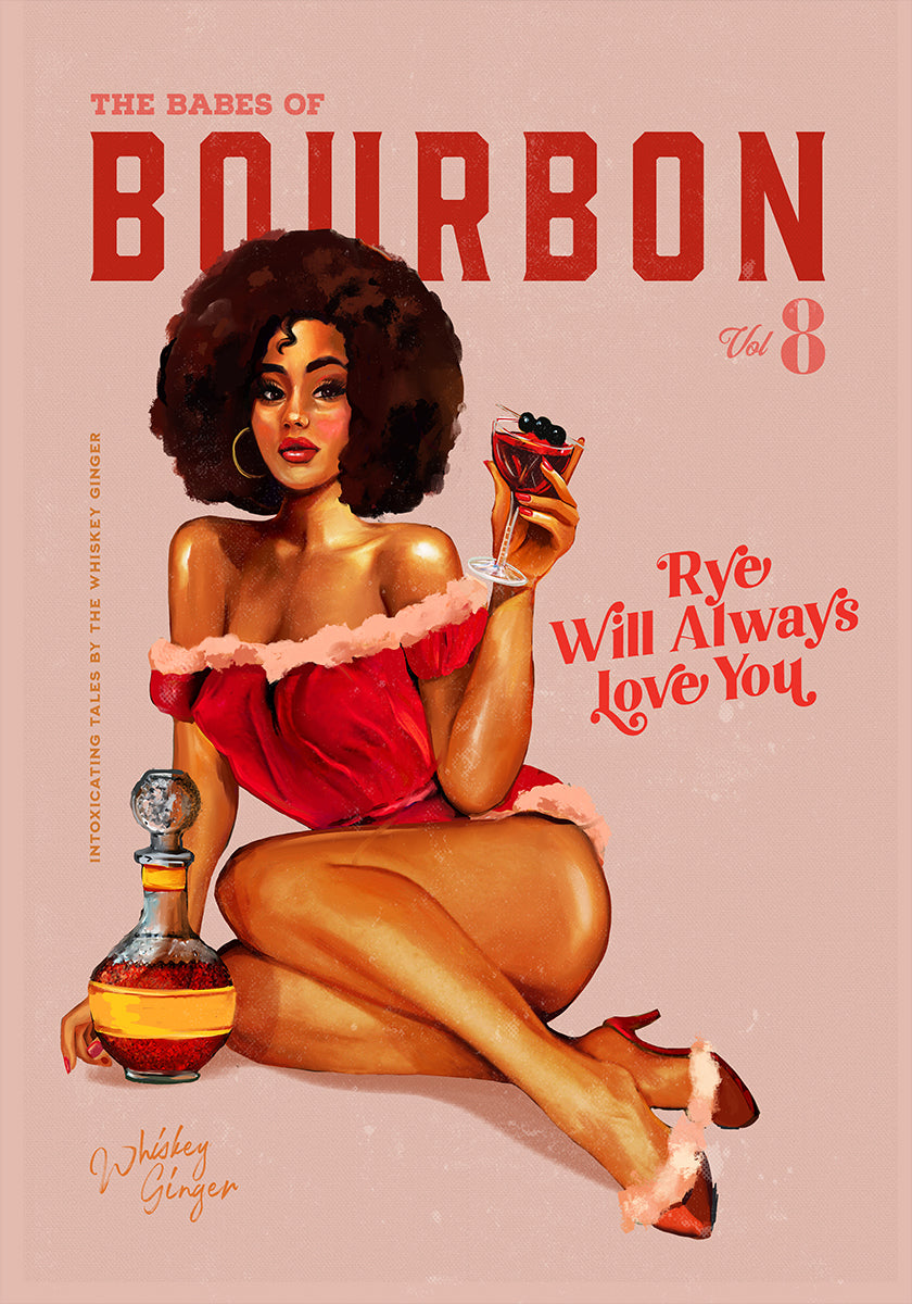 Babes of Bourbon Vol 8 Vintage Pinup Girl With Afro Plakat