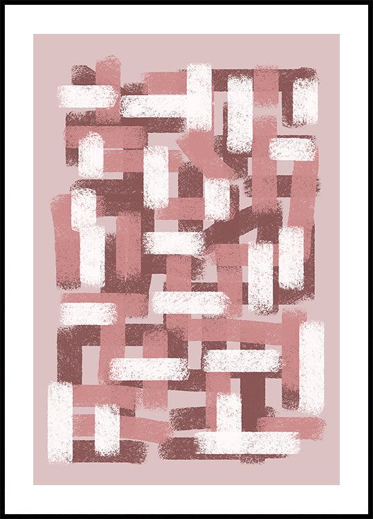Blush Grid Plakat