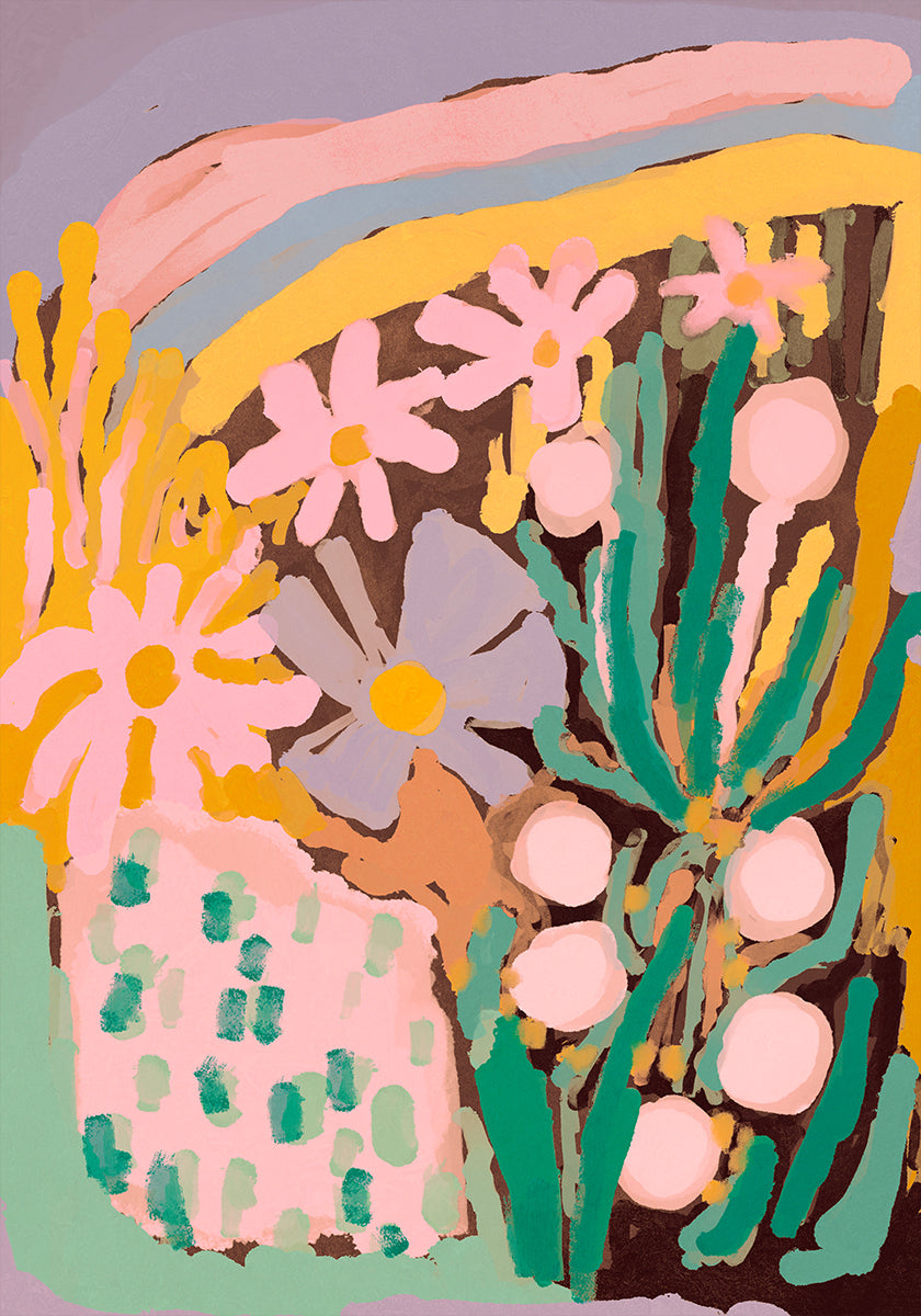Floral Harmony Burst Plakat