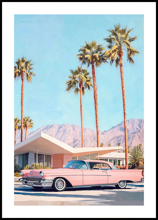 California Vintage Car Plakat