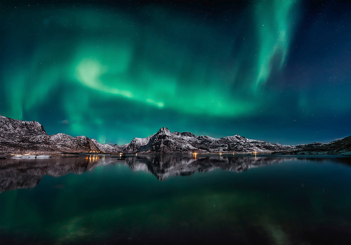 Lofoten Aurora Reflection Plakat