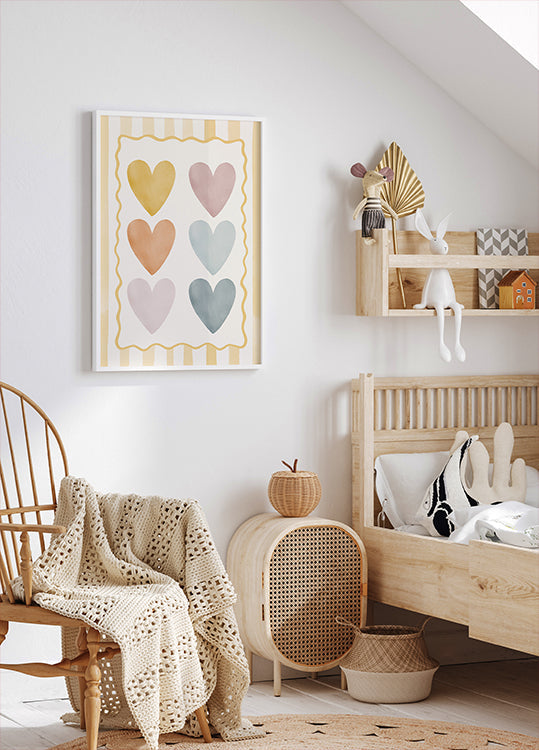 Pastel Hearts Plakat