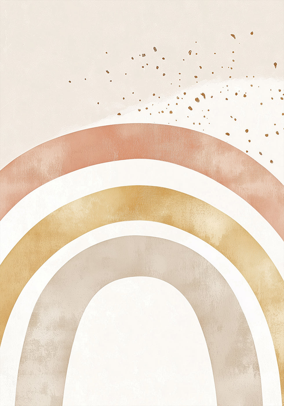 Soft Boho Rainbow Plakat