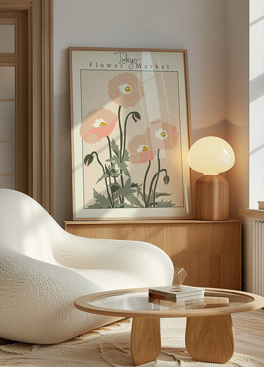 Flower Market Tokyo Poppy Plakat