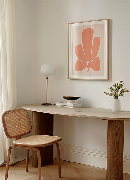 Coral Tulip Flower Plakat
